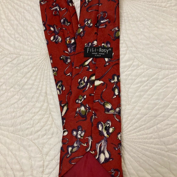 HOST PICK - Fili-Rosy Handmade Silk Mouse Tie - Picture 2 of 5